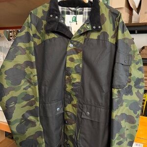 Barbour x Bape Camo Rain Wax Jacket